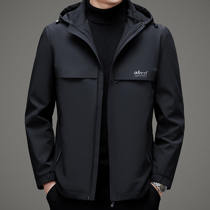 V1005钱塘2020-3冬季跑量男士休闲羽绒服连帽灰鸭绒保暖冬季P200图片