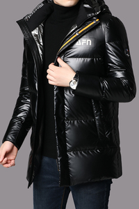 B19167钱塘2020-3冬季男士羽绒服90白鸭绒加厚连帽P290图片