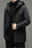 T8601钱塘2020-3冬季男士商务连帽羽绒服90鸭绒保暖冬季P300，男装羽绒服，钱塘207-3