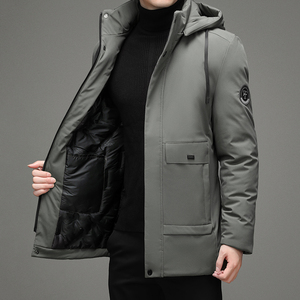 N2183钱塘2020-3跑量冬季男士棉服加厚休闲中年大码连帽中年P100图片