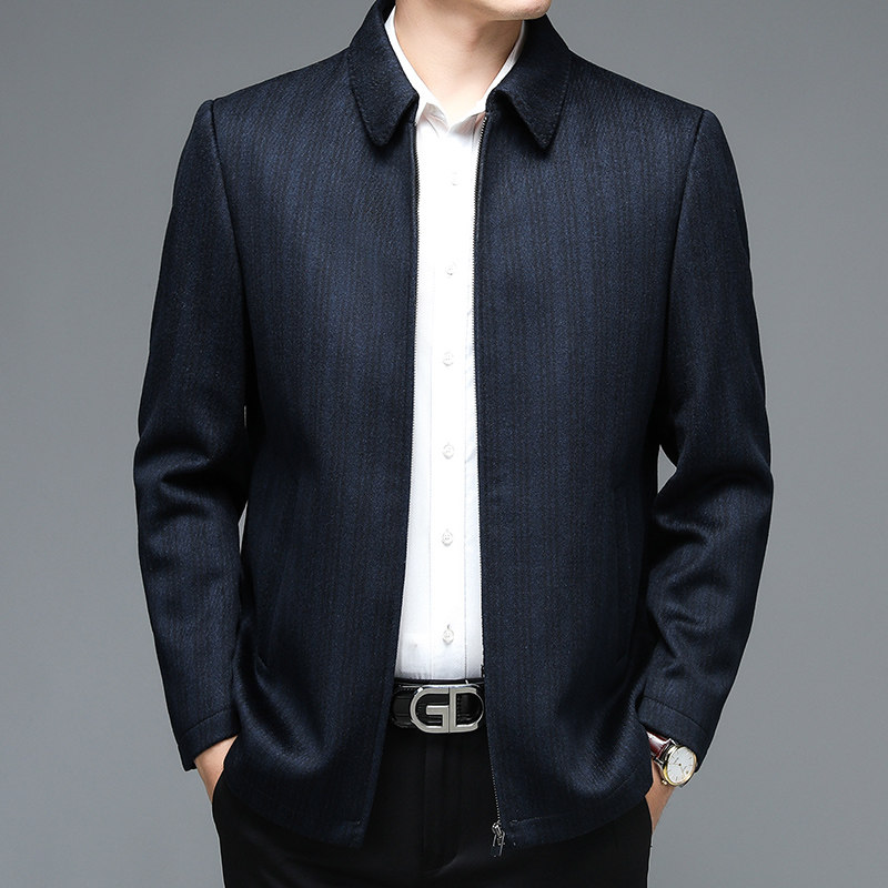 M99803钱塘2020-3冬男士羊毛精品翻领商务精品休闲夹克P325，男装毛呢大衣，钱塘207-3