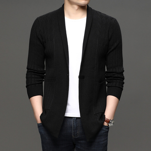 A9620钱塘2020-3秋冬男士开衫毛衣长袖开衫秋季外套休闲P100图片