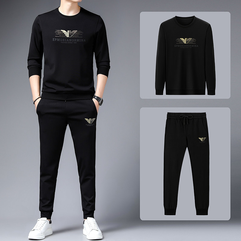 S9606-2钱塘2020-3秋冬套装两件套长袖男士运动服P130，男装休闲套装，钱塘207-3