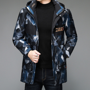 V9380钱塘2020-3冬季男士休闲迷彩连帽羽绒服鸭绒保暖冬季P270