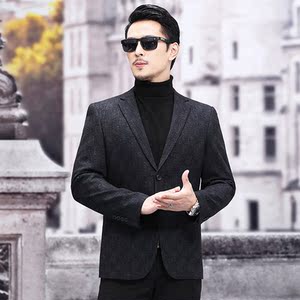 M3323钱塘2020-3秋冬男士帅气男士休闲西服外套修身小西装P145图片
