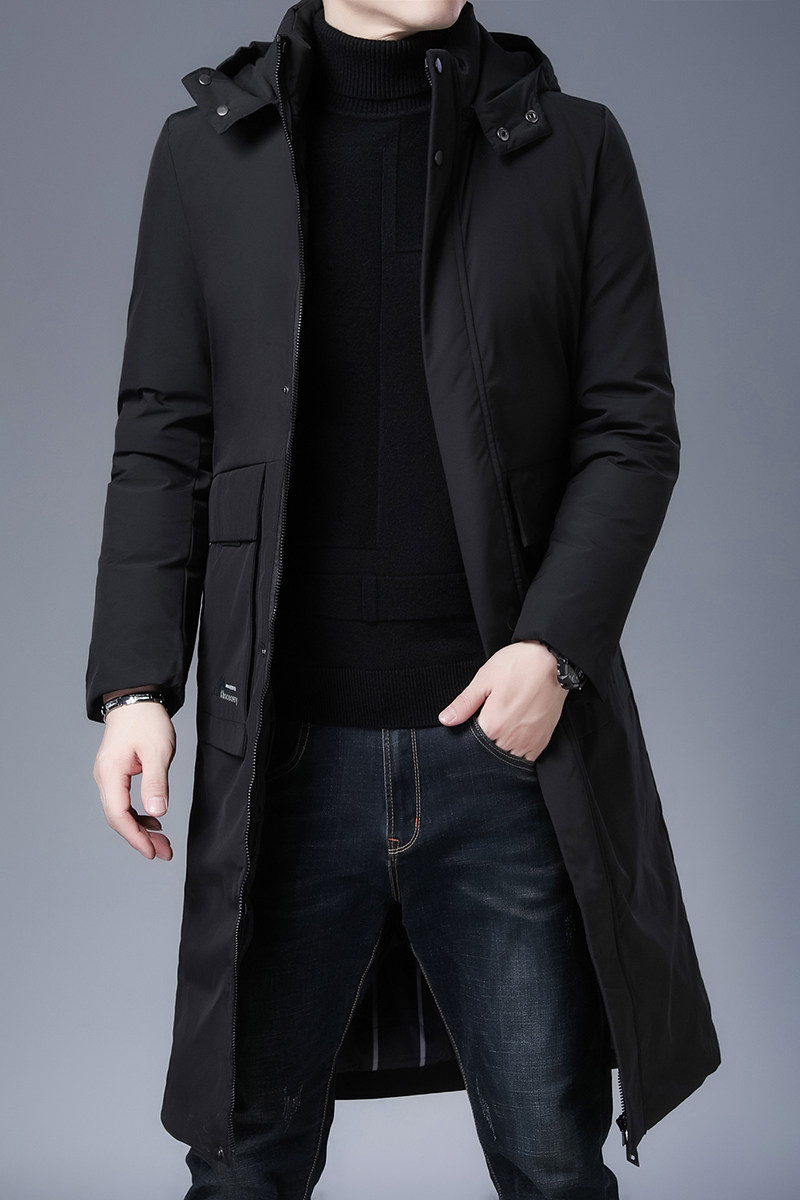 N2223钱塘2020-3跑量冬季长款男棉服加厚保暖休闲大码连帽P130,男装棉衣,钱塘207-3