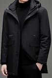 V1002钱塘2020-3冬季羽绒服90鸭绒连帽金貂绒内胆男士外套P315，男装羽绒服，钱塘207-3