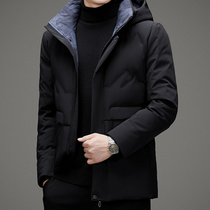 V1075钱塘2020-3冬季跑量男士休闲羽绒服连帽灰鸭绒保暖冬季P245图片