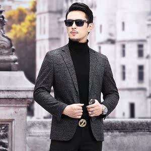 M3319钱塘2020-3秋冬男士帅气男士休闲西服外套修身小西装P145图片