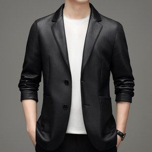 TX2623钱塘2020-3秋冬商务亮面修身西服休闲男士西服高品质P215