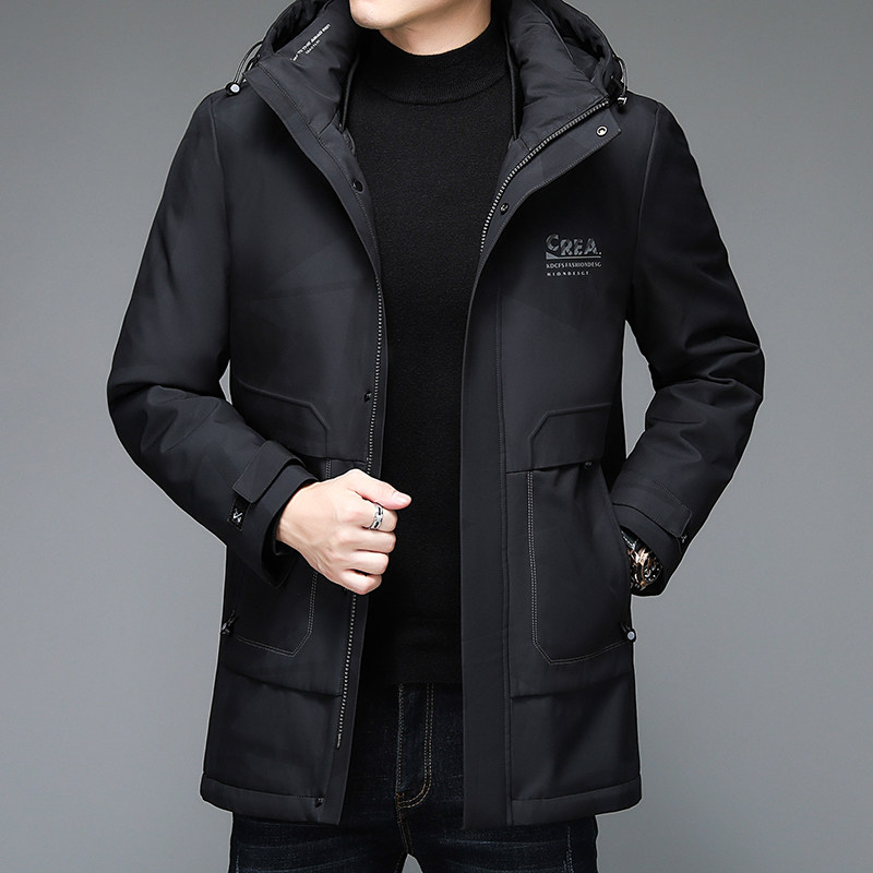 V1305钱塘2020-3冬季男士休闲连帽内胆脱卸羽绒服白鸭绒保暖P315,男装羽绒服,钱塘207-3