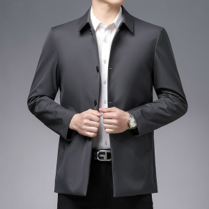 M21005钱塘2020-3秋冬男士夹克商务精品长袖夹克外套翻领休闲P150图片