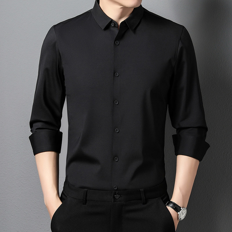 H799钱塘2020-3春季夏款无痕男士衬衫长袖商务精品P72图片