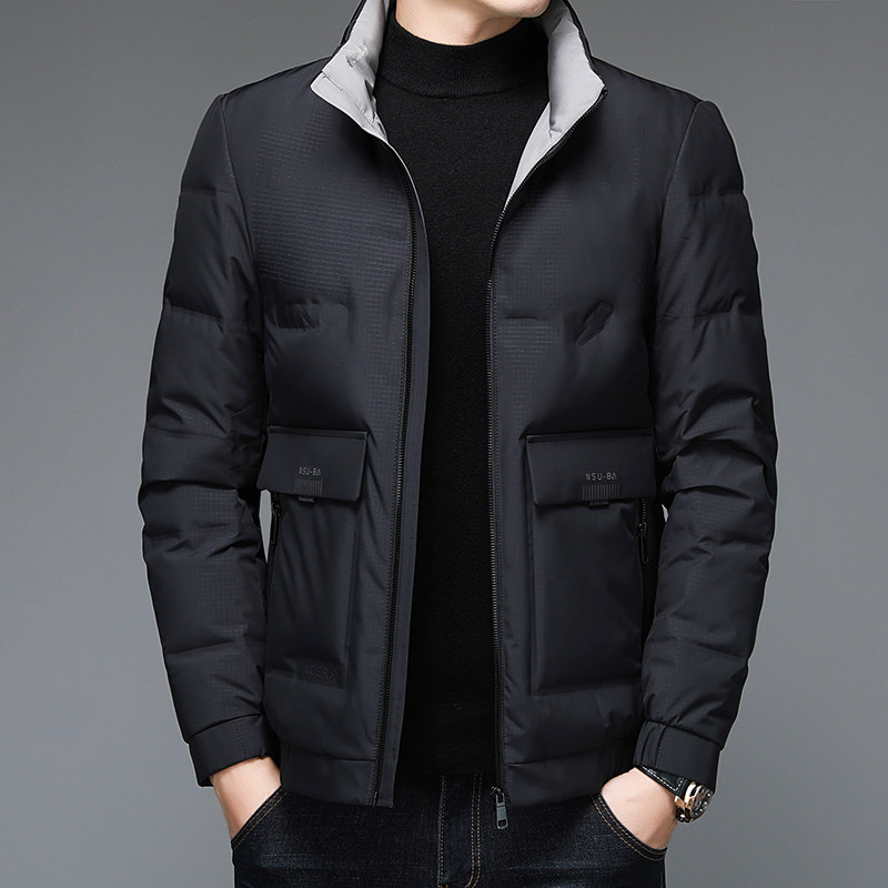 V1281钱塘2020-3冬季男士休闲立领羽绒服白鸭绒保暖冬季P205，男装羽绒服，钱塘207-3