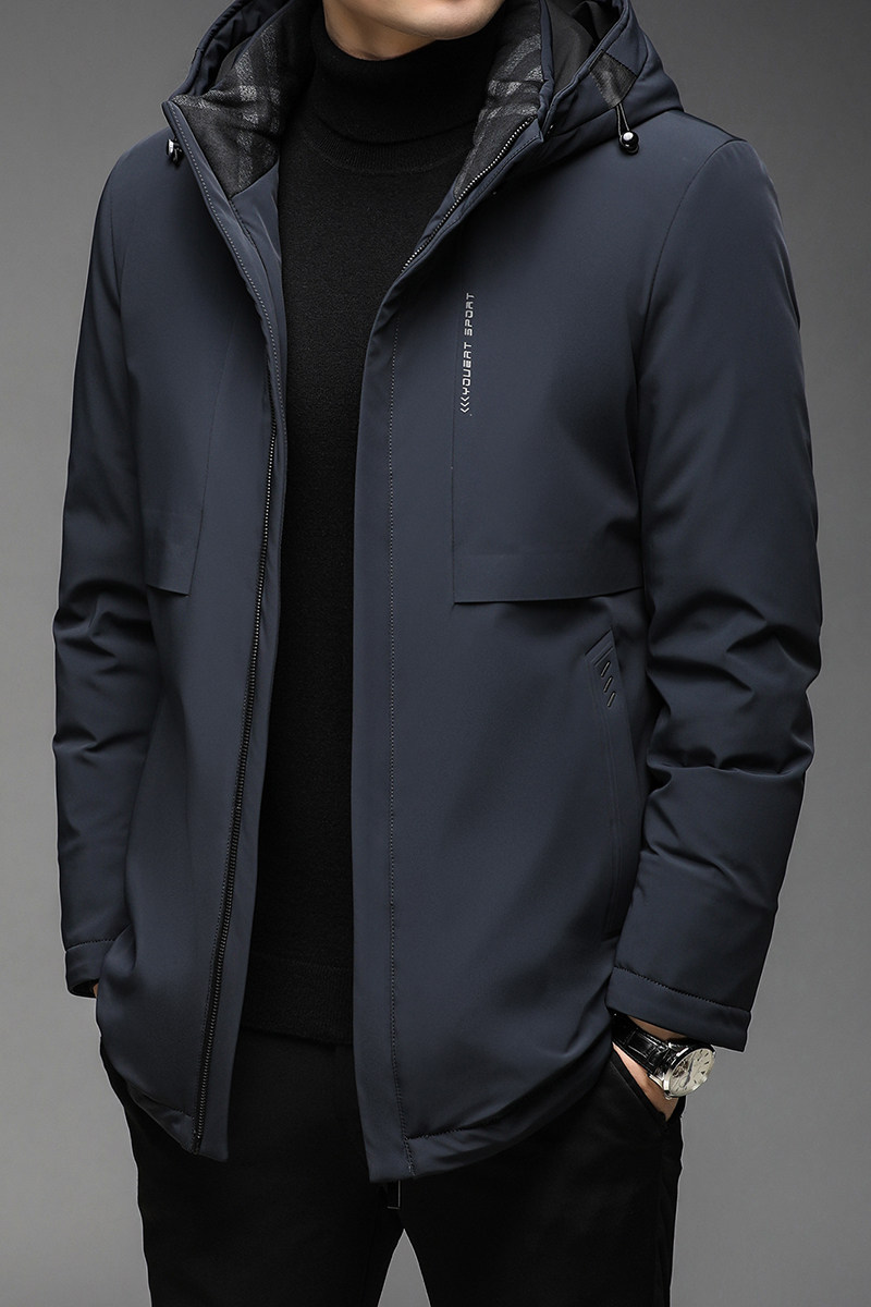 B21008钱塘2020-3冬季连帽可脱卸男士羽绒服中长款休闲外套P265,男装羽绒服,钱塘207-3
