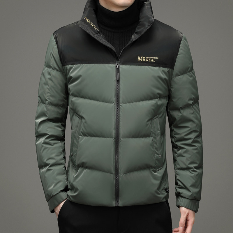 V1082钱塘2020-3冬季羽绒服鸭绒立领男士商务休闲外套P235图片