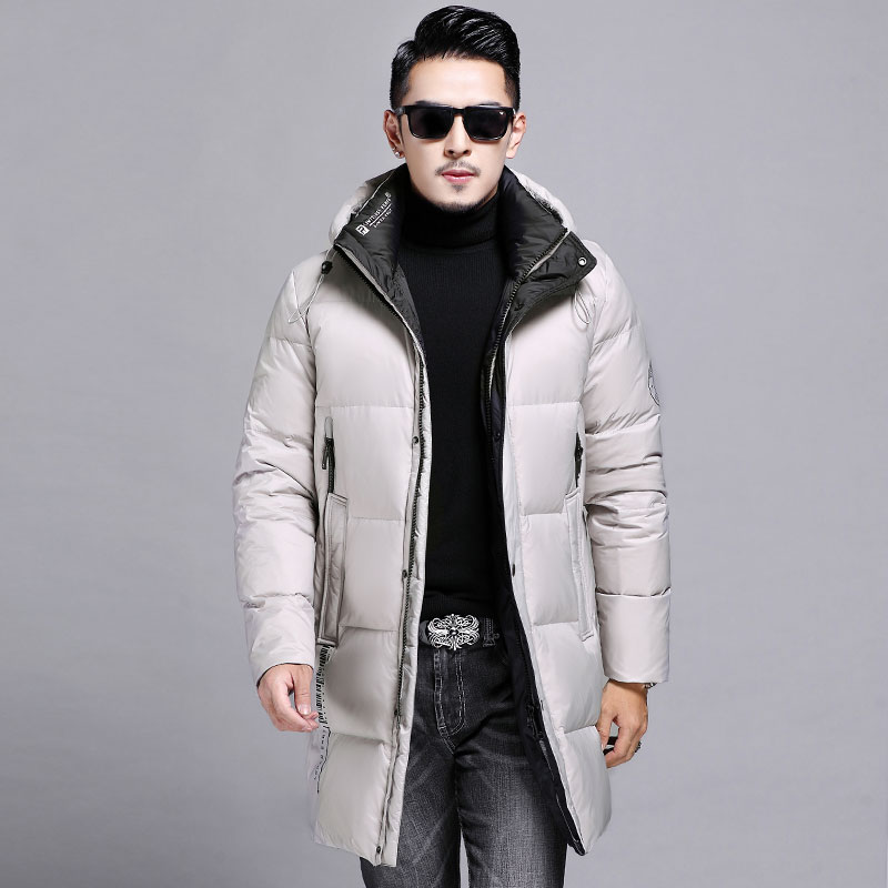 B28826钱塘2020-3冬季男士鹅绒精品羽绒服中长款休闲商务休闲P400，男装羽绒服，钱塘207-3