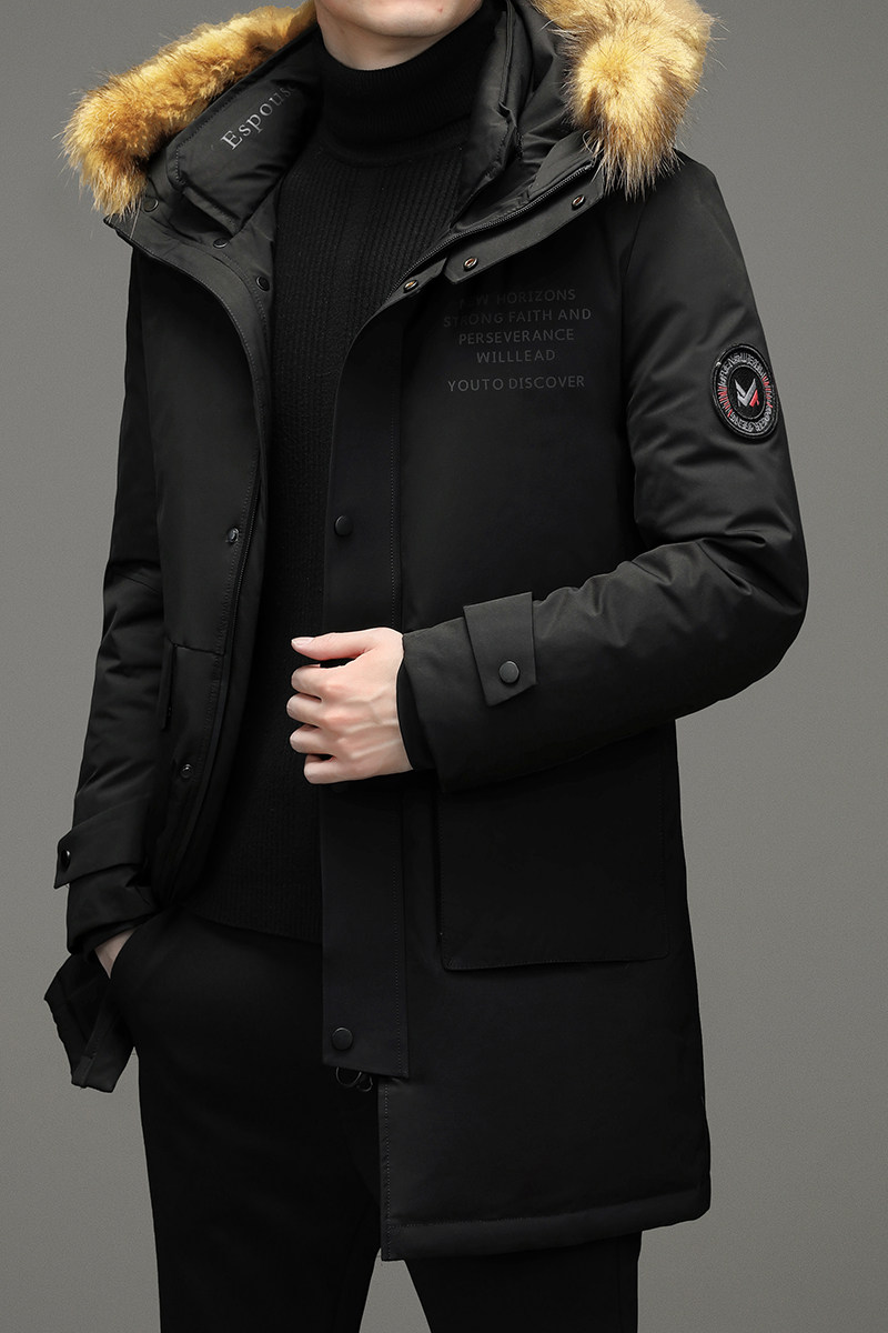 V9111钱塘2020-3冬季男士高品貉子毛领羽绒服90鸭绒保暖冬季P295,男装羽绒服,钱塘207-3
