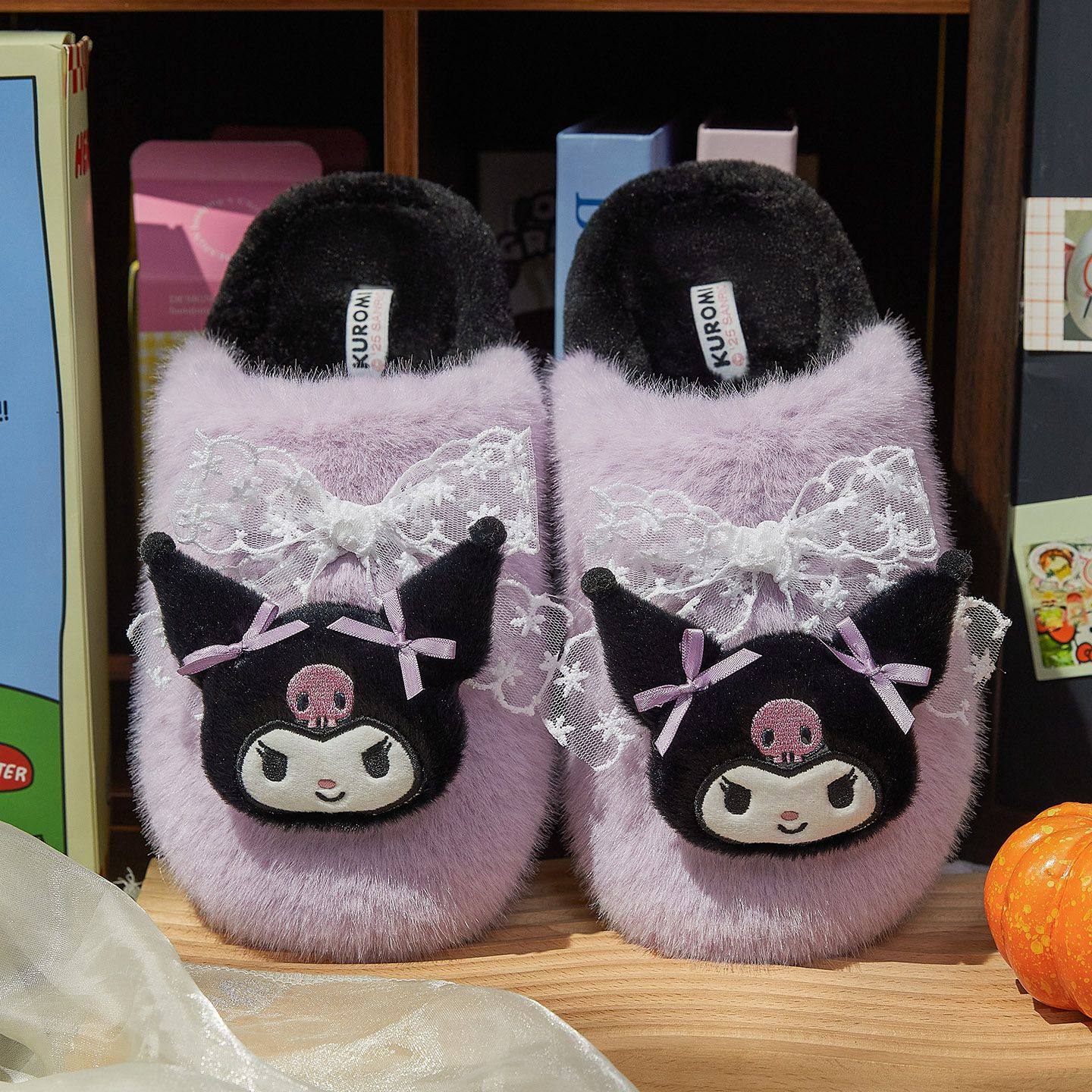 正版授权库洛米IP联名KT猫棉拖鞋女生冬季可爱卡通三丽鸥家居拖鞋,居家布艺,居家棉拖/棉鞋,淘宝优惠券,粉丝福利购,淘宝优惠卷