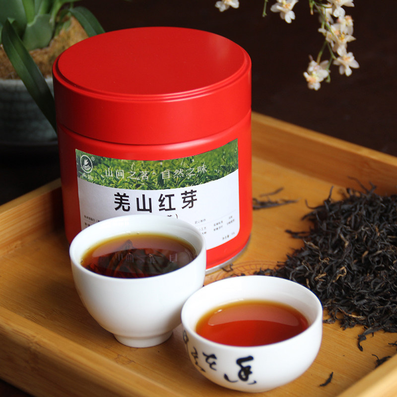 地道北川茶-羌山红芽(特级红茶)高山发酵茶享受茶滋味50罐装