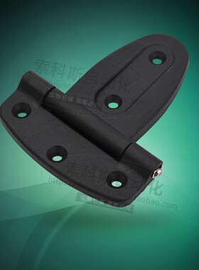 黑色PA铰链 CL108 叶片型工业机械设备箱柜门合页塑料尼龙HL114
