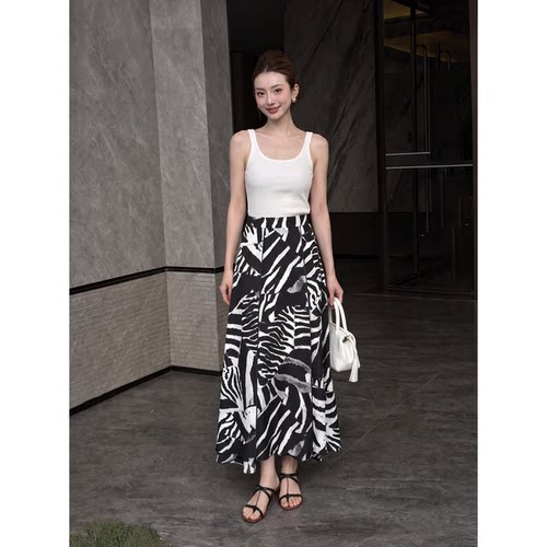 【运补5元】2026夏新款轻奢女装气质高级感半身中长裙HBZX720155