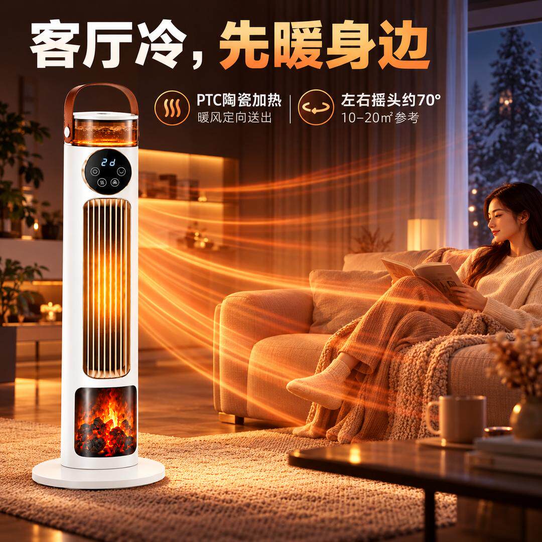 新款家用取暖器智能暖风机