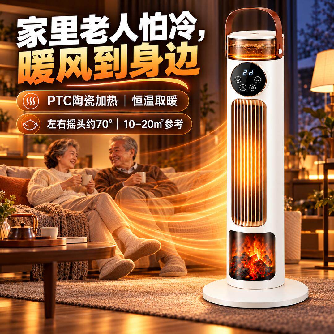 新款家用取暖器智能暖风机