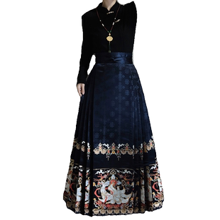 醉雨朵原创九尾狐高端明制仿妆花春夏马面裙日常汉服女2025新款