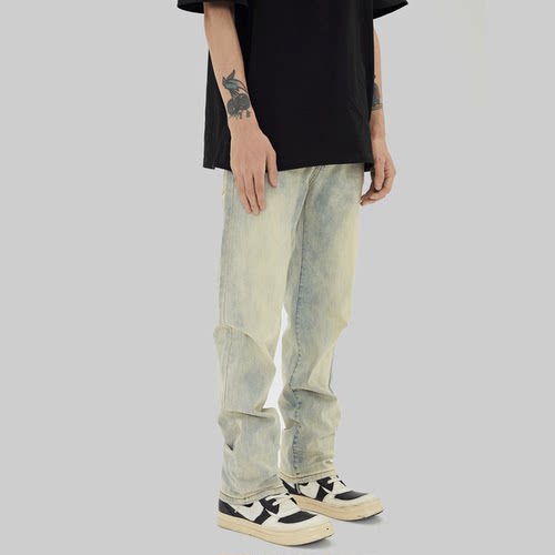 UNKNOWTAL唐九洲同款直筒牛仔裤