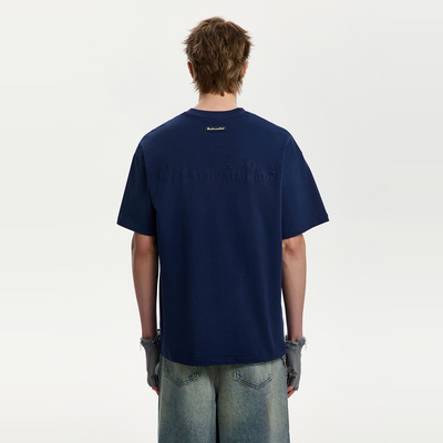 UNKNOWTAL凹凸压花钢印凉感短袖