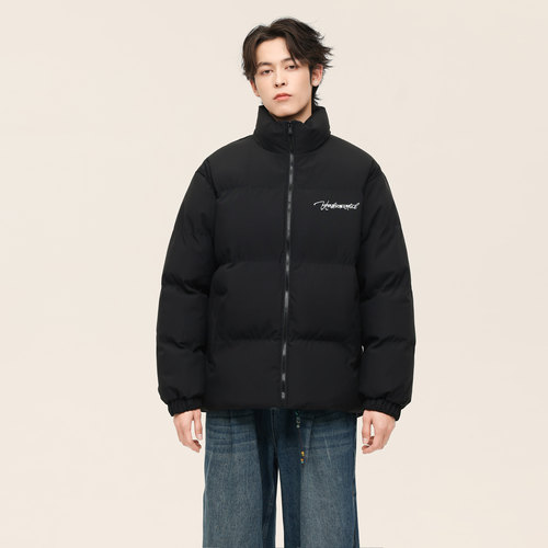 UNKNOWYAL秋冬重叠字体印花棉服