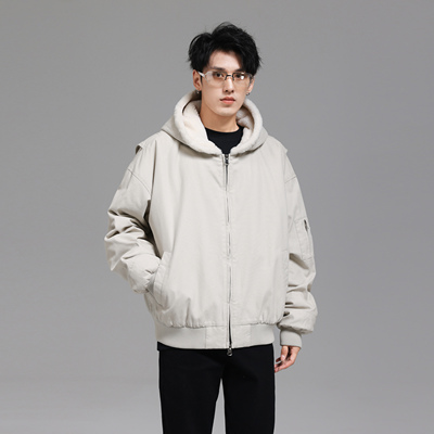 UNKNOWTAL加绒加厚座山雕夹克