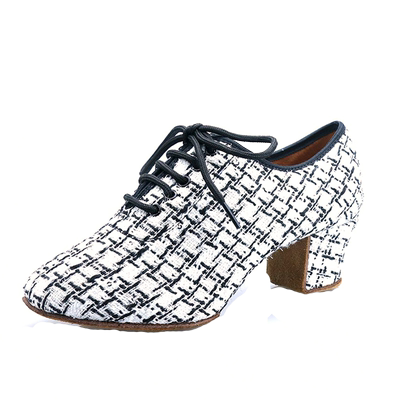 专业小香风成年女士软底拉丁舞鞋