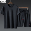 summer suit motion leisure time Short sleeved T-shirt Middle and old age dad Easy Large a set clothes