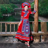 三月三少数民族服装女演出服广西壮族云南贵州苗族瑶侗族舞蹈服饰