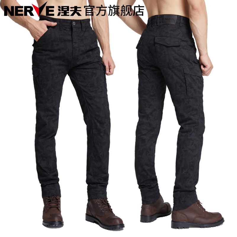 NERVE涅夫贝雷摩托车骑行牛仔裤机车赛车休闲裤四季通用防摔个性