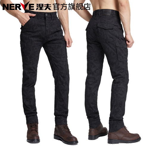 NERVE涅夫贝雷摩托车骑行牛仔裤
