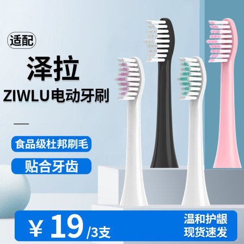 适配ziwlu泽拉电动牙刷头P1/X9SDlSP1/FSP2/ZLP1/F1通用替换头