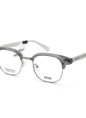 帕莎眉毛半框粗框潮流气质眼镜近视可配度数男款防蓝光镜PJ78043