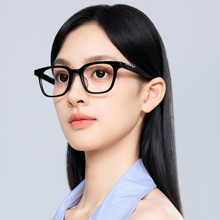 逸夫明月镜片近视眼镜黄景瑜同款可配度数女镜框大脸男眼镜框3286