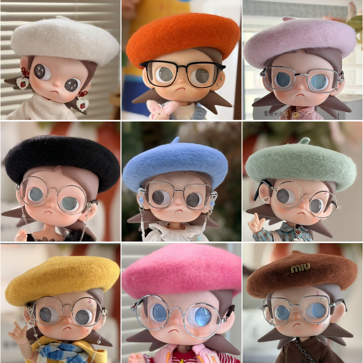 八分娃通用zsiga、molly贝雷帽合集嘎子姐帽子装饰帽,模玩/动漫/周边/娃圈三坑/桌游,潮玩娃衣,淘宝优惠券,粉丝福利购,淘宝优惠卷