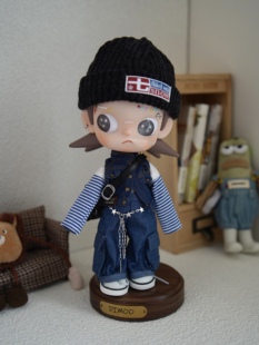 八分娃Zsiga嘎子姐molly娃衣牛仔套装马甲牛仔裤可动人偶娃衣