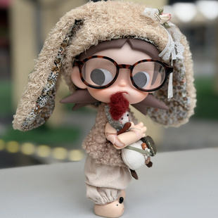 Zsiga娃衣molly娃衣羊羔毛背心兔耳朵毛绒嘎子姐八分娃衣bjd娃衣