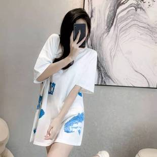 欧货2026新款短袖T恤女ins超火宽松韩版潮泫雅风下身失踪百搭上衣