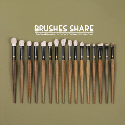 仙宝兰沧州长杆眼影刷绿檀木