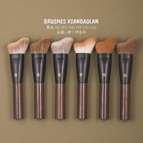 仙宝兰景桃V脸古铜神器红狐羊毛修容刷小脚丫阴影修容膏液化妆刷