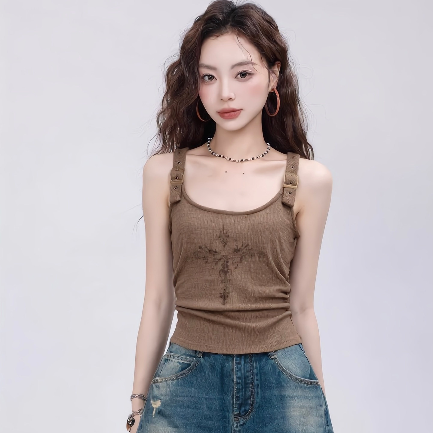 【运费险】千禧轻亚风背心女