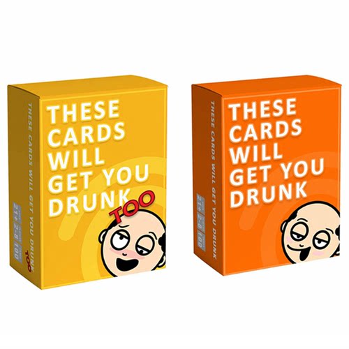英文版THESE CARDS WILL GET YOU DRUNK让你喝醉的牌聚会桌游卡牌