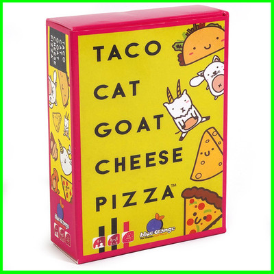 英文版火腿披萨家庭聚会游戏卡片Taco cat goat cheese pizaa